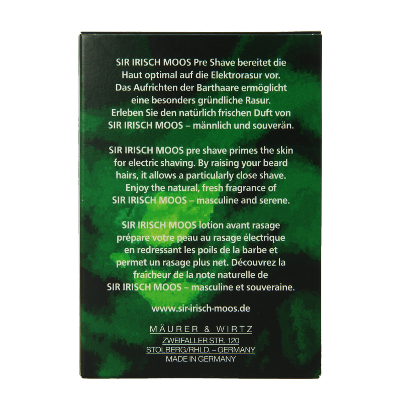 Sir Irisch Moos Pre shave 100 Milliliter