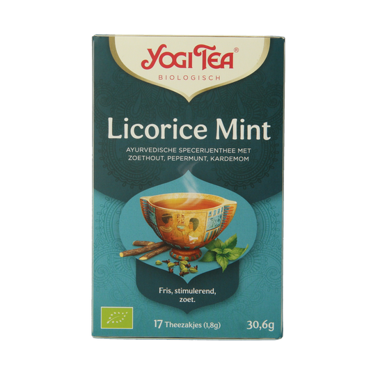 Yogi Tea Licorice mint bio 17.00 Zakjes