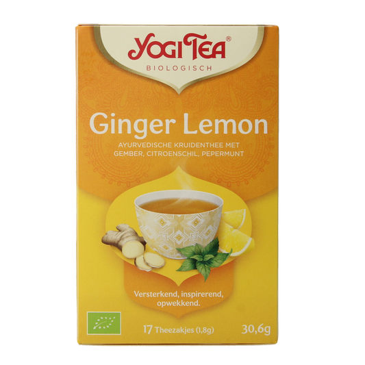 Yogi Tea Ginger lemon munt bio 17.00 Zakjes