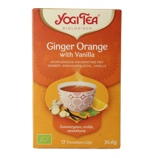Yogi Tea Ginger orange vanilla bio 17.00 Zakjes