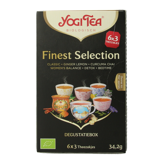 Yogi Tea Finest selection 6 x 3 stuks bio 18.00 Zakjes