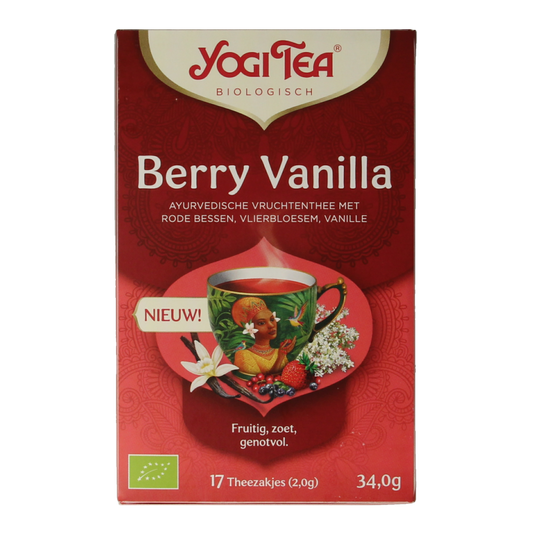 Yogi Tea Berry vanilla bio 17 Zakjes
