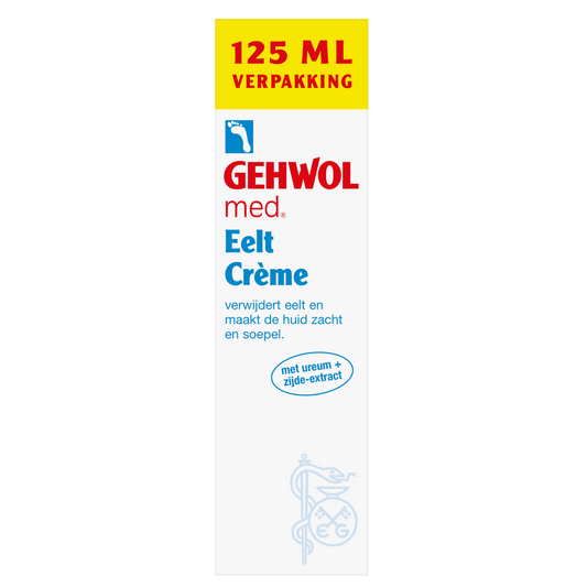 Gehwol Eeltcreme 125ml jar for foot care, with smooth texture and label showing brand and product details.