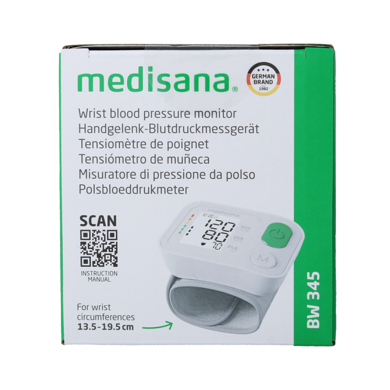 Medisana Polsbloeddrukmeter BW 345 1 Stuks