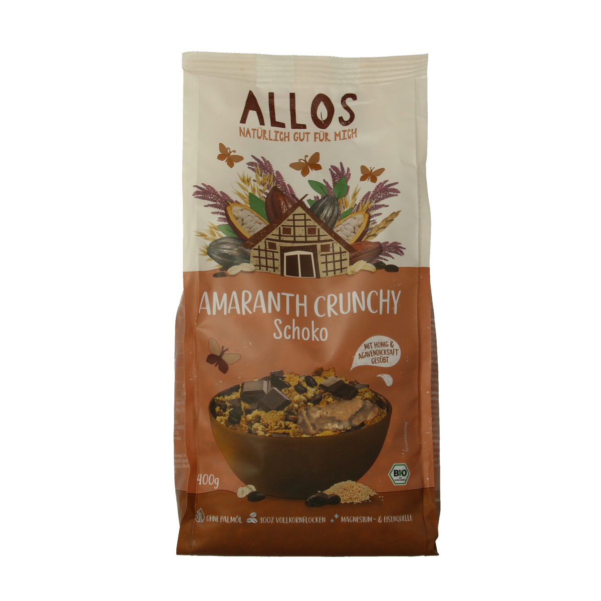 Allos Crunchy amarant chocolade bio 400.00 Gram