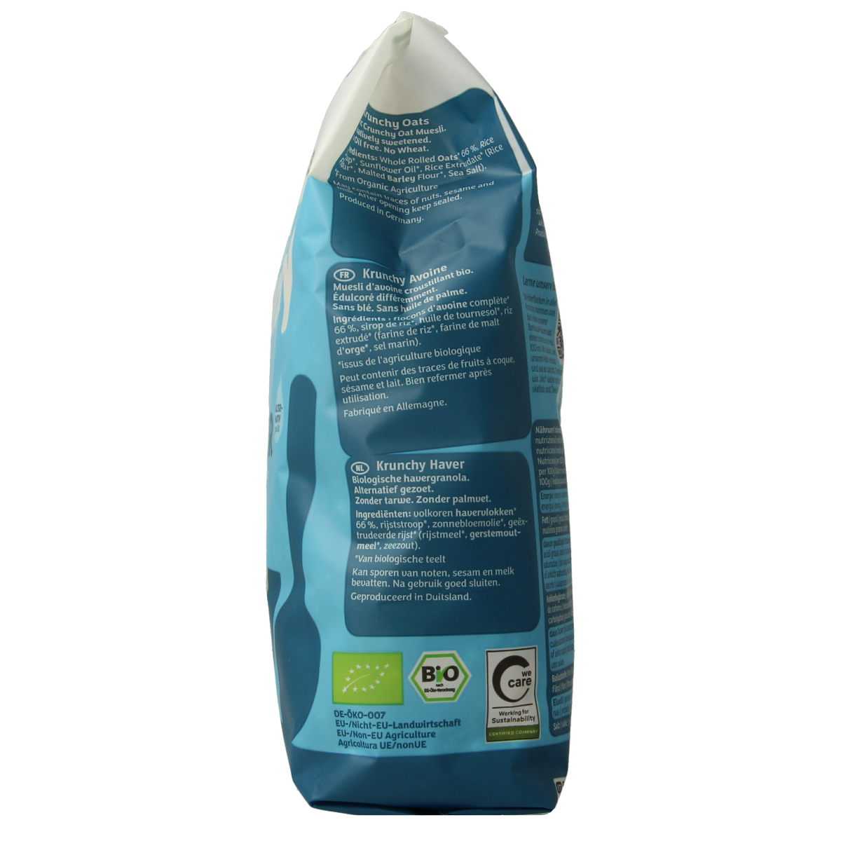 Barnhouse Krunchy pur haver suikervrij bio 375.00 Gram