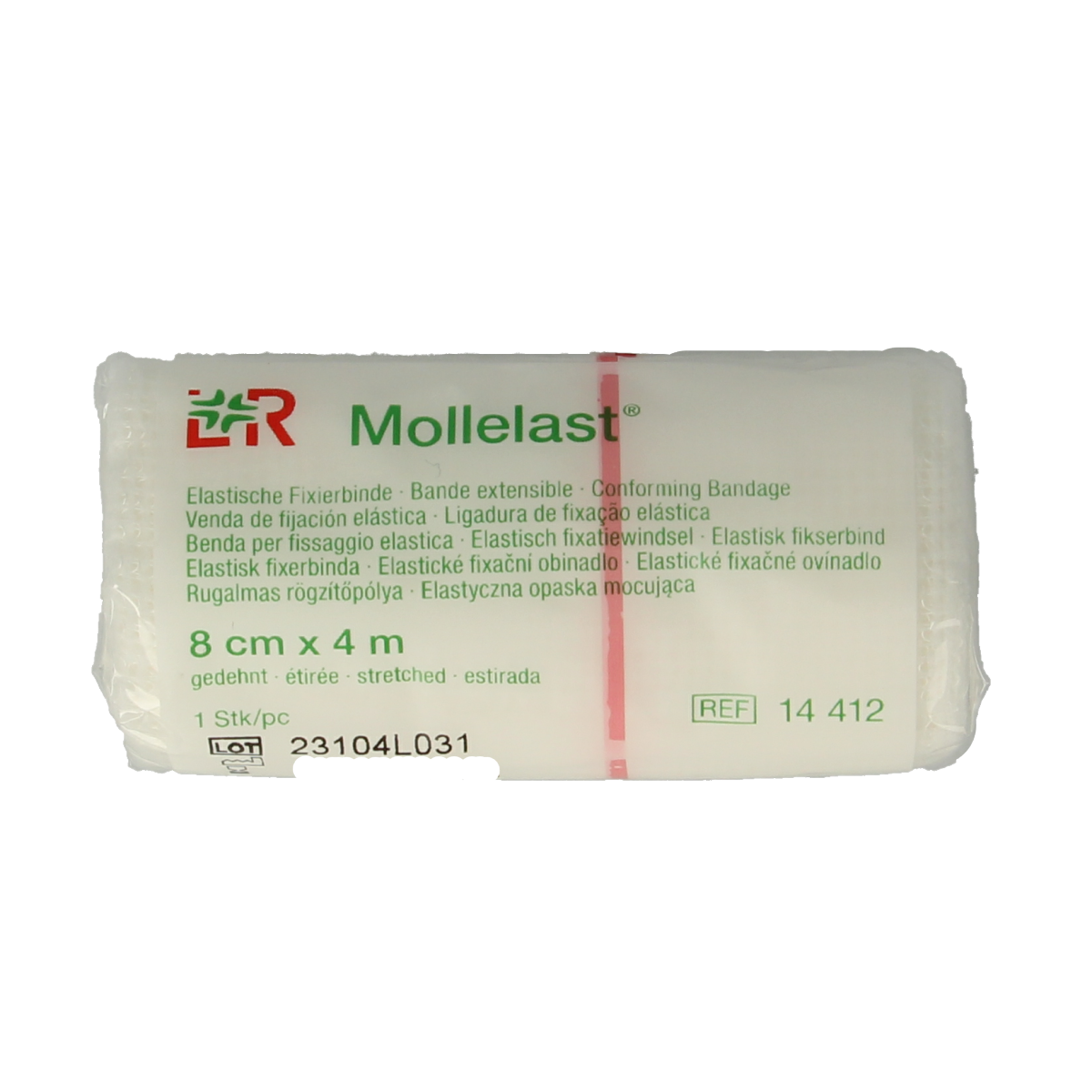 Mollelast elastic hydrofiel wound dressing bandage 4m x 8cm, sterile wound dressing for medical use