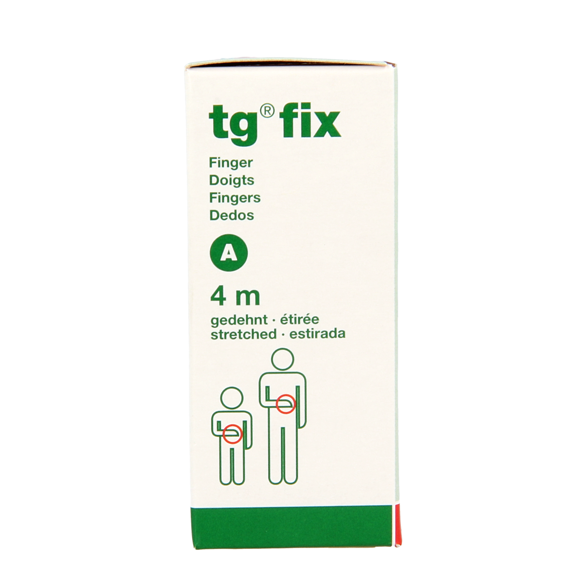 TG Fix netverband A rekbaar, 4-meter finger bandage, elastic medical dressing for finger injuries, 1 piece
