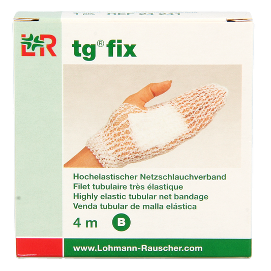 TG Fix netverband B rekbaar, 4 meter, for finger, hand, or foot, elastic medical bandage in a single pack.