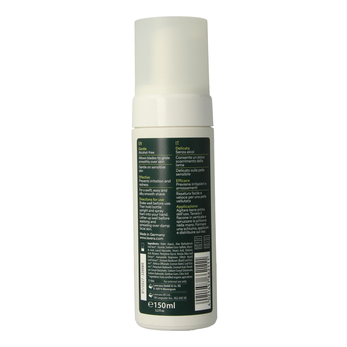 Lavera Men sensitiv shaving foam bio 150.00 Milliliter