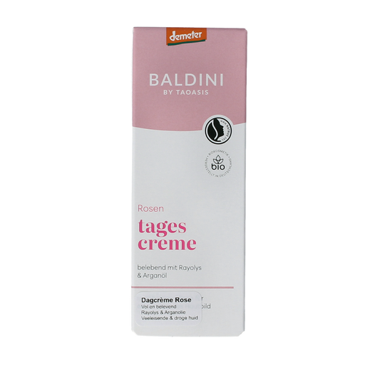 Baldini Dagcreme rijk rose demeter 50.00 Milliliter
