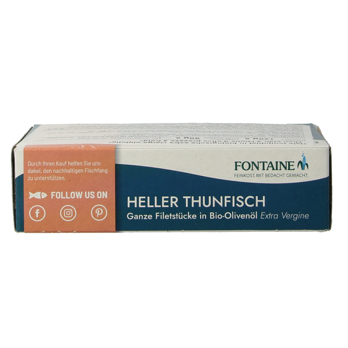 Fontaine Tonijnfilet in olijfolie bio 120.00 Gram