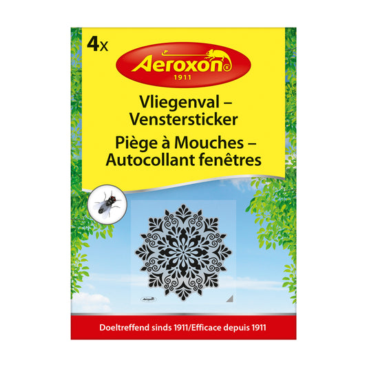 Aeroxon Vliegenval venstersticker 4.00 Stuks