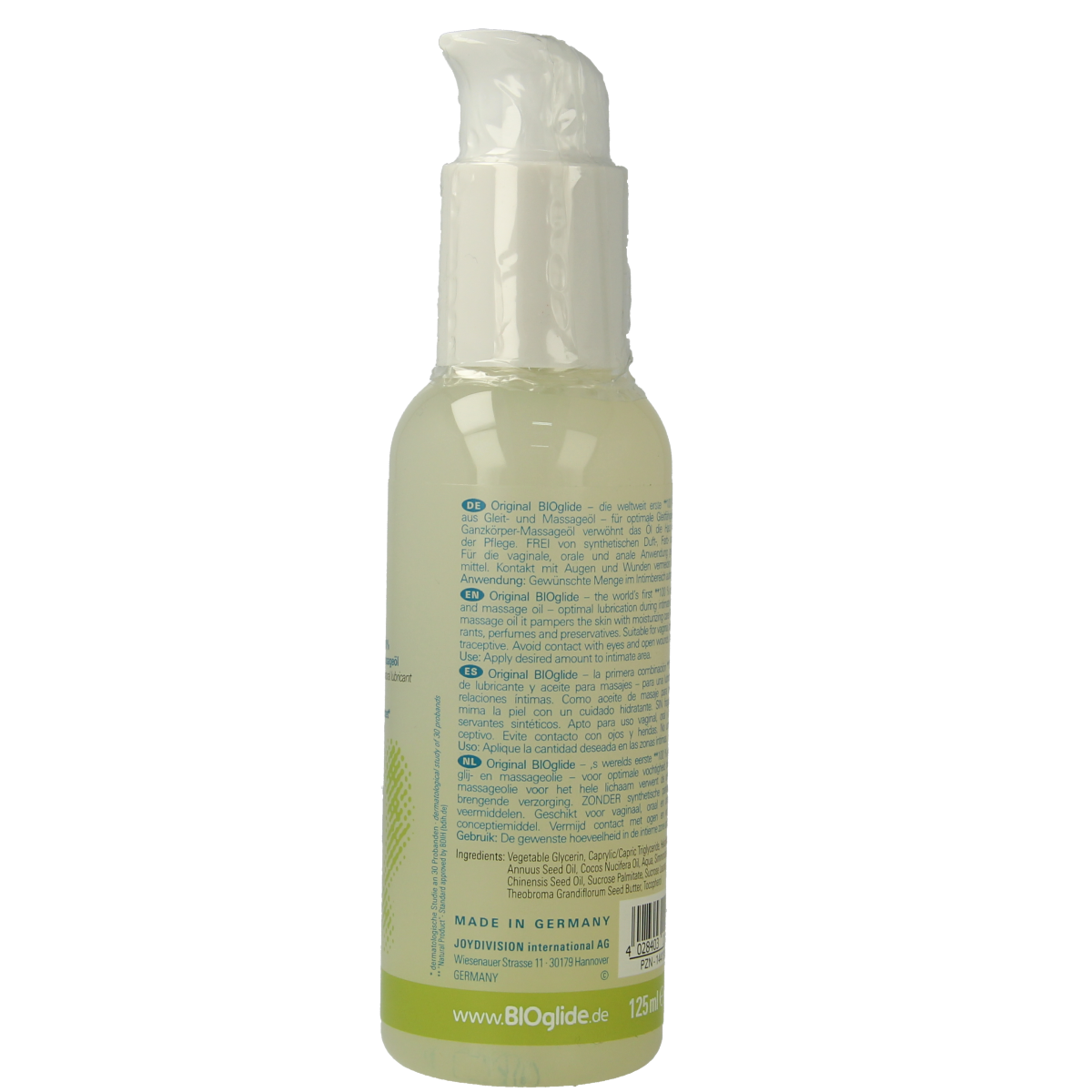 Bioglide Glijmiddel en massageolie 125.00 Milliliter