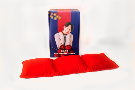 Marco Polo Kersenpitkussen rugmodel 16x50cm, a plush decorative cushion with floral Kersenpit design by Marco Polo.