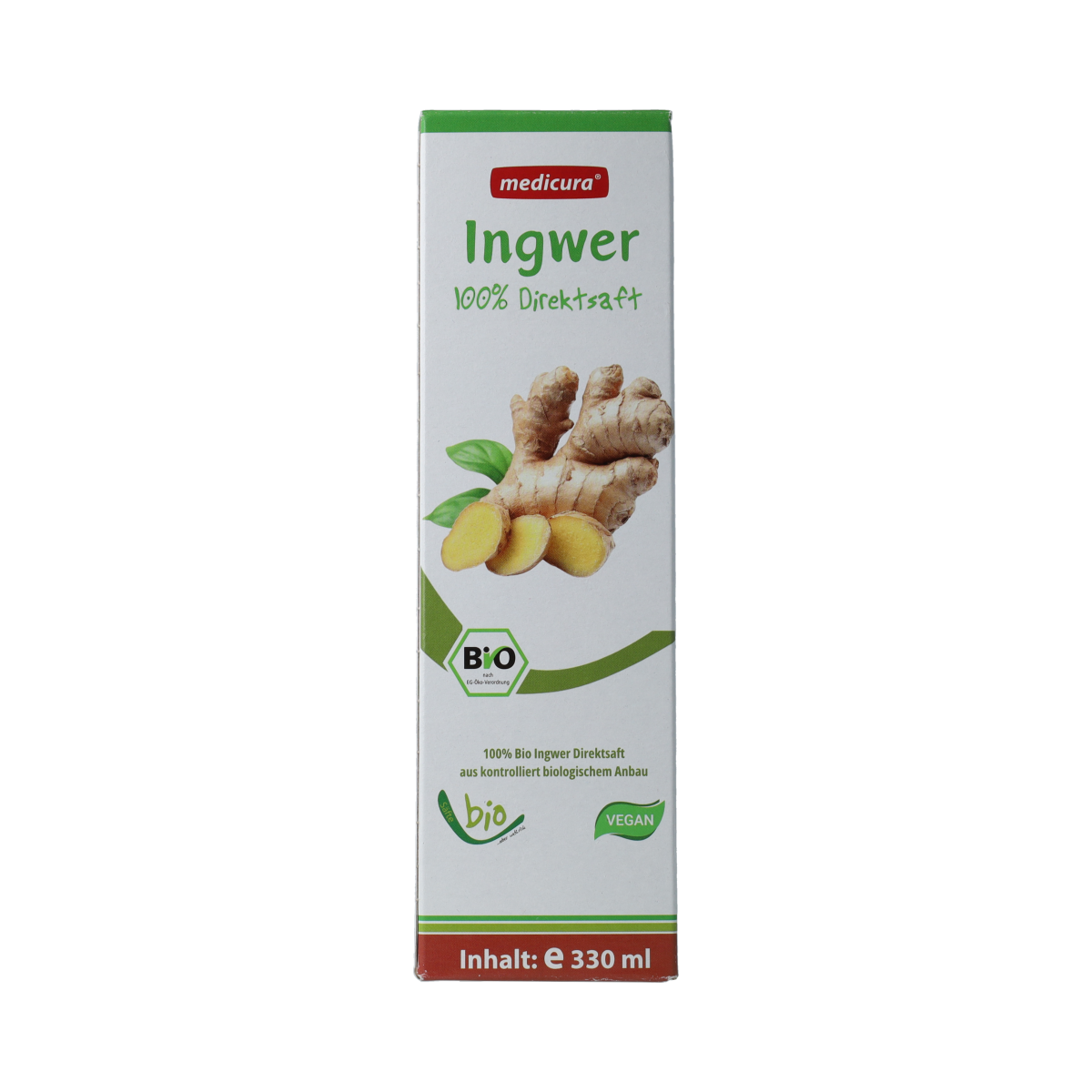 Medicura Gember 100% sap Bio 330.00 Milliliter