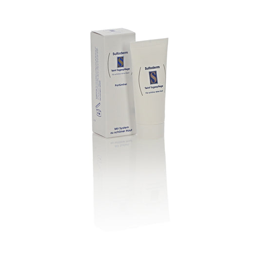 Sulfoderm S Teint daytime facial care cream in 40ml container, moisturizing and nourishing skincare for healthy skin.