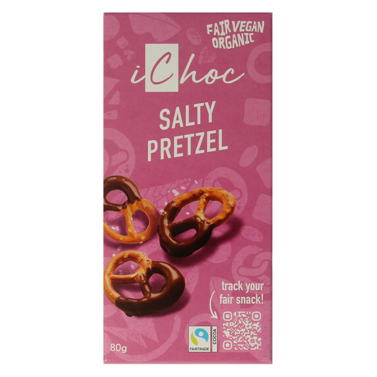 Ichoc Salty pretzel bio 80.00 Gram