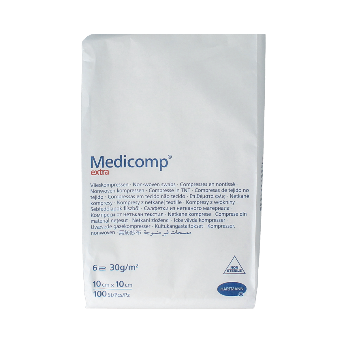 Medicomp Extra 10 10cm 6 laags niet steriel 100.00 Stuks