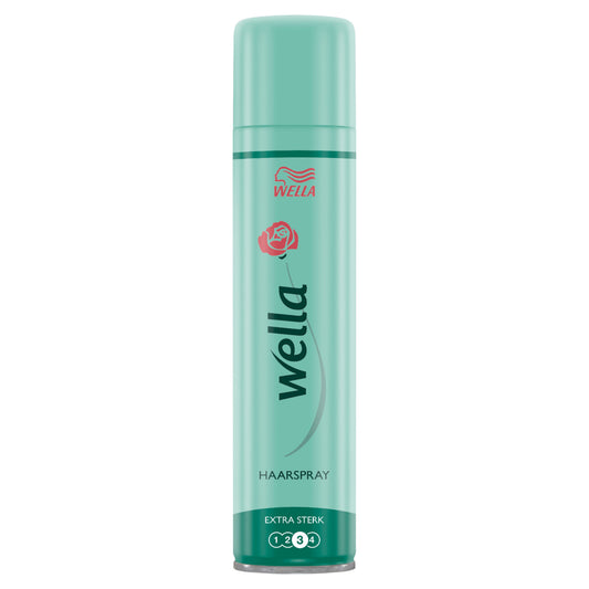 Wella Extra Strong Hold Hair Spray 75ml, aerosol can for firm hair styling and long-lasting hold.