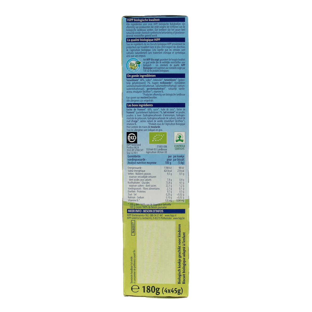 Hipp Babykoekjes bio 180.00 Gram