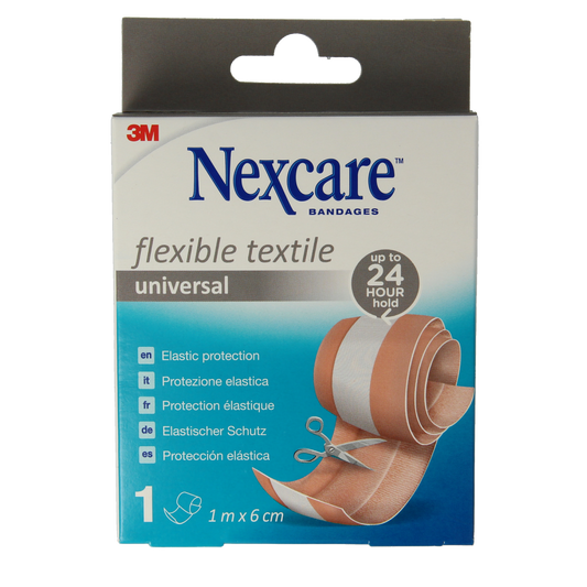 Nexcare Op=Op Textile flexible 1mx6cm 1.00 Stuks