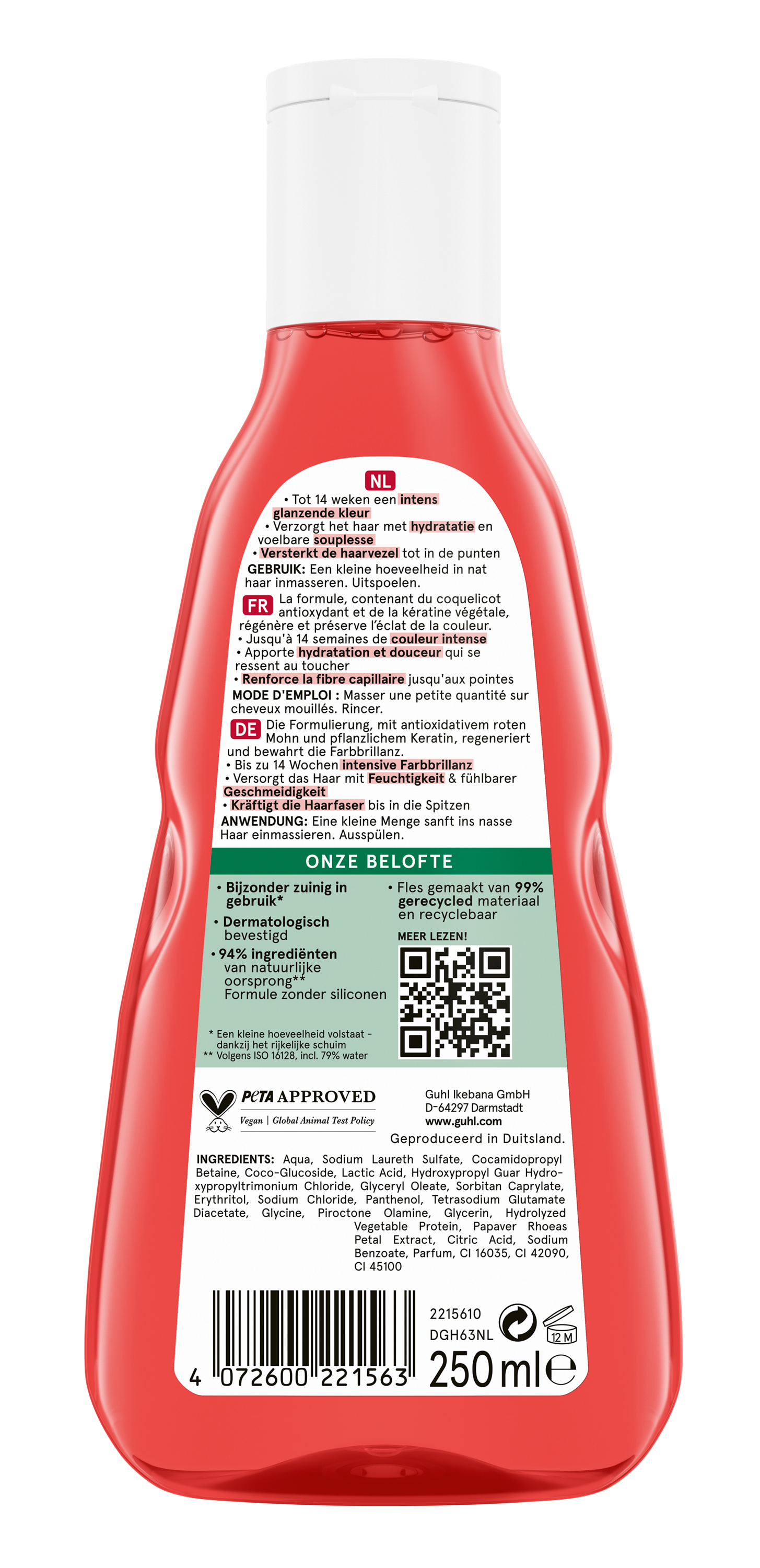 Guhl Shampoo kleurbescherming & verzorging 250.00 Milliliter