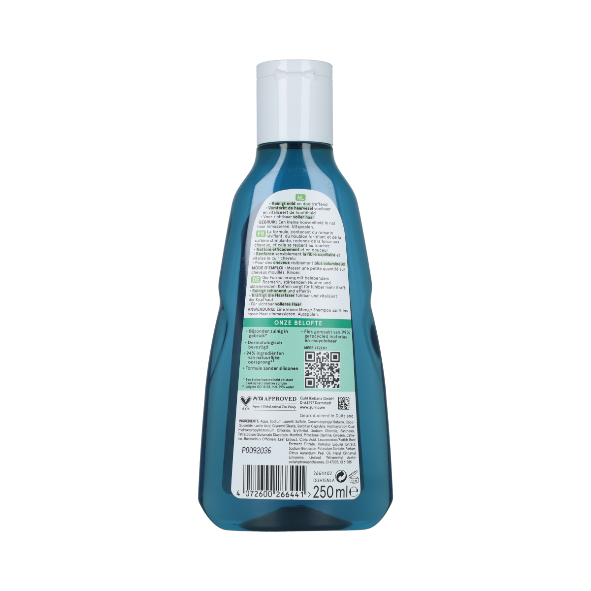 Guhl Man vol & sterk shampoo 250.00 Milliliter