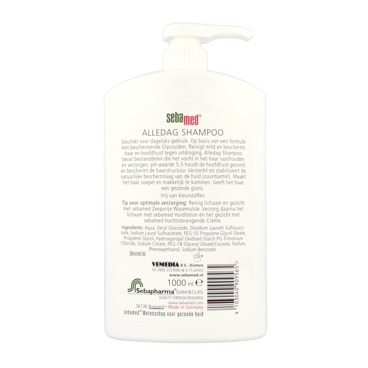 Sebamed Iedere dag shampoo pomp 1.00 Liter