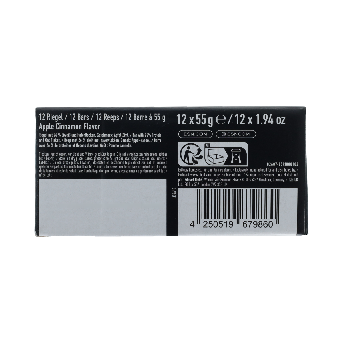 ESN GOATBAR APPLE CINNAMON 12.00 Stuks