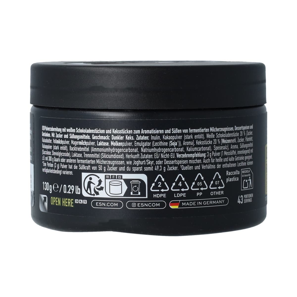 ESN Flavour powder dark cookie crumb 130.00 Gram