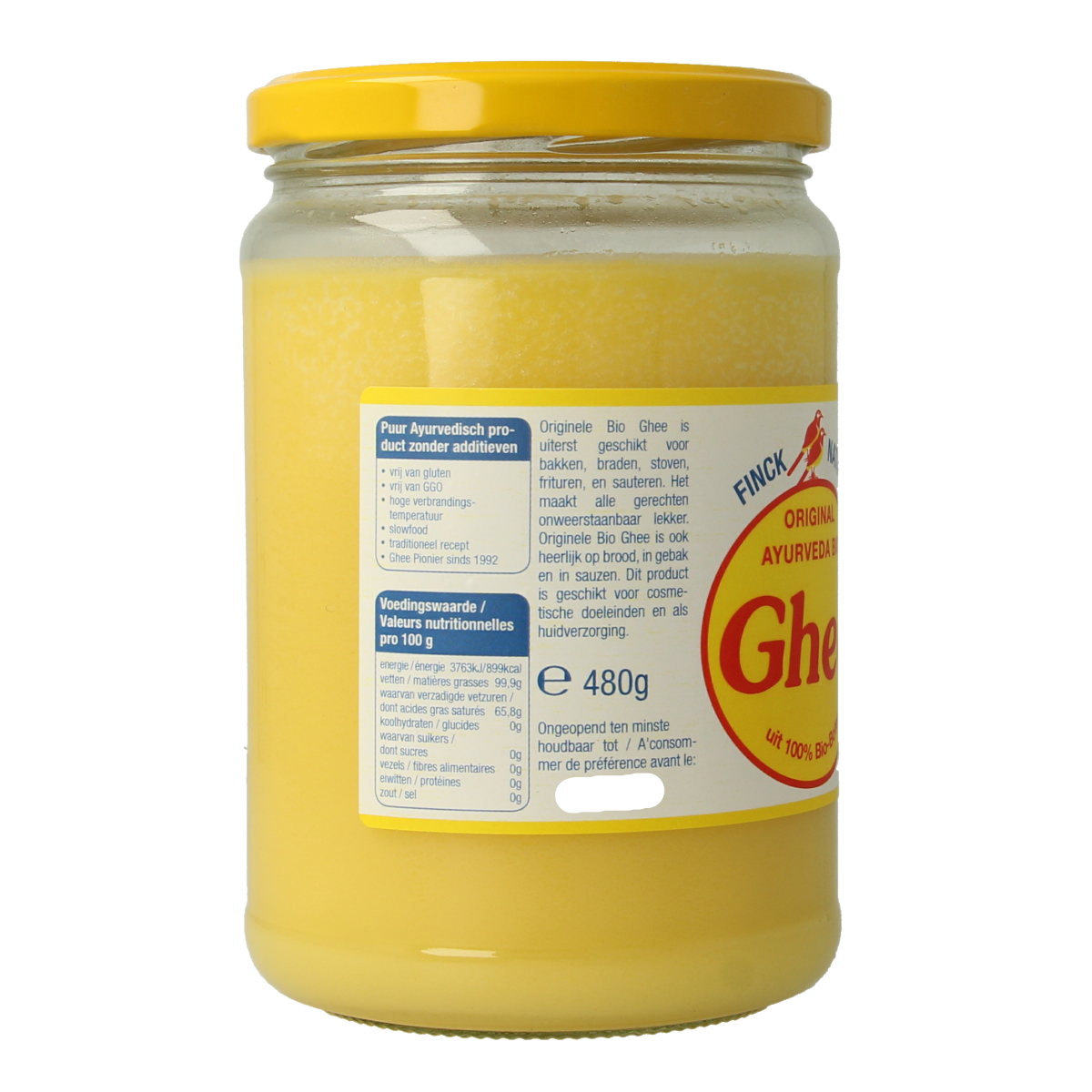 Ghee Finck naturkost geklaarde boter bio 480.00 Gram