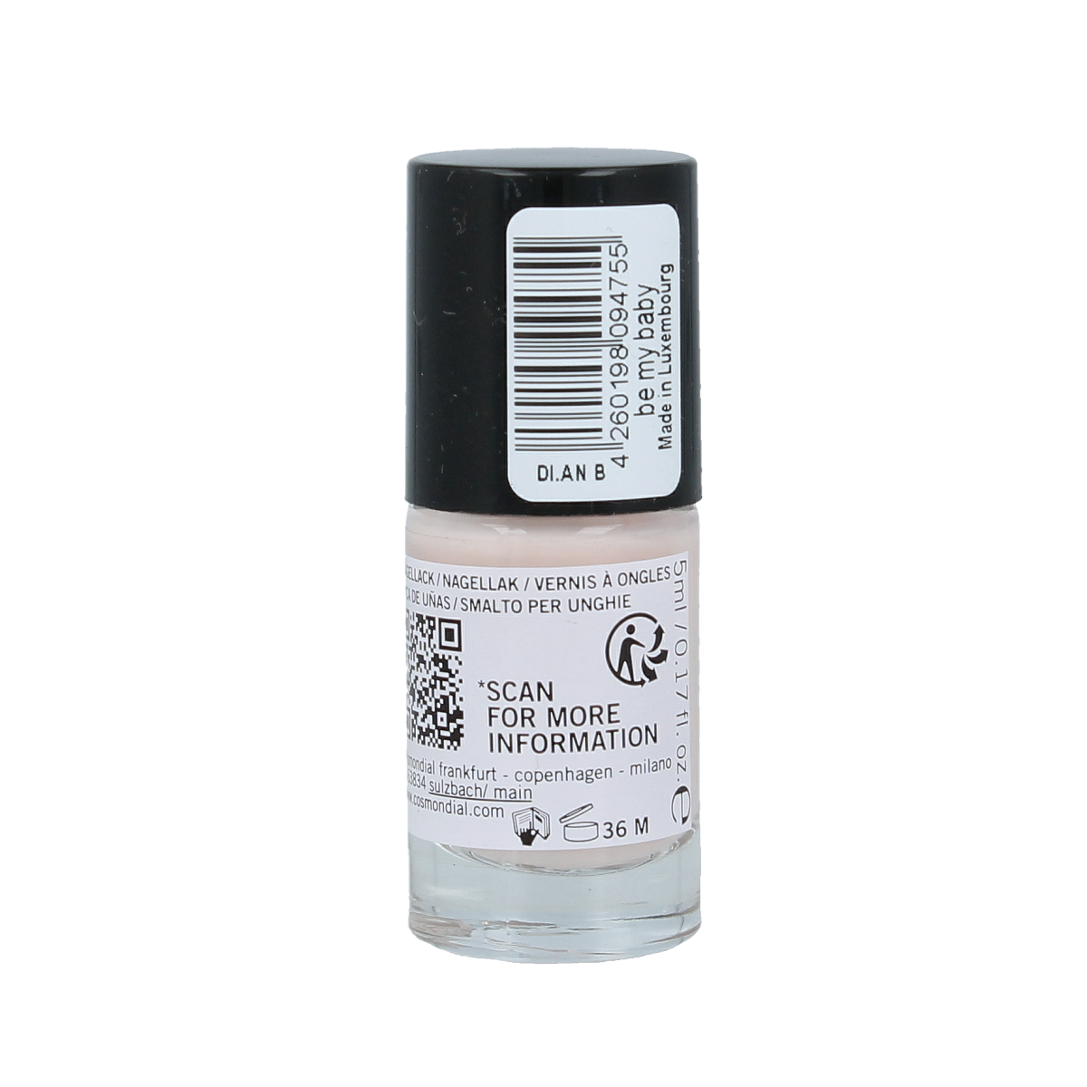Benecos natural beauty Vegan nail polish be my baby 20-free plantbased 5.00 Milliliter