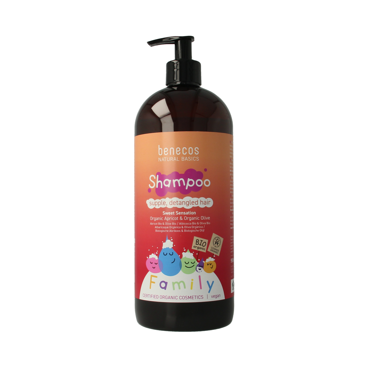 Benecos natural beauty Natural shampoo family size sweet sensation 950.00 Milliliter
