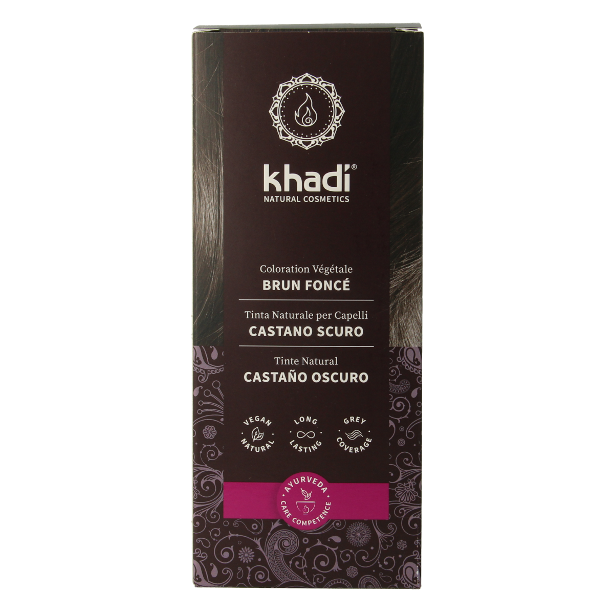 Khadi Haarkleur dark brown 100.00 Gram