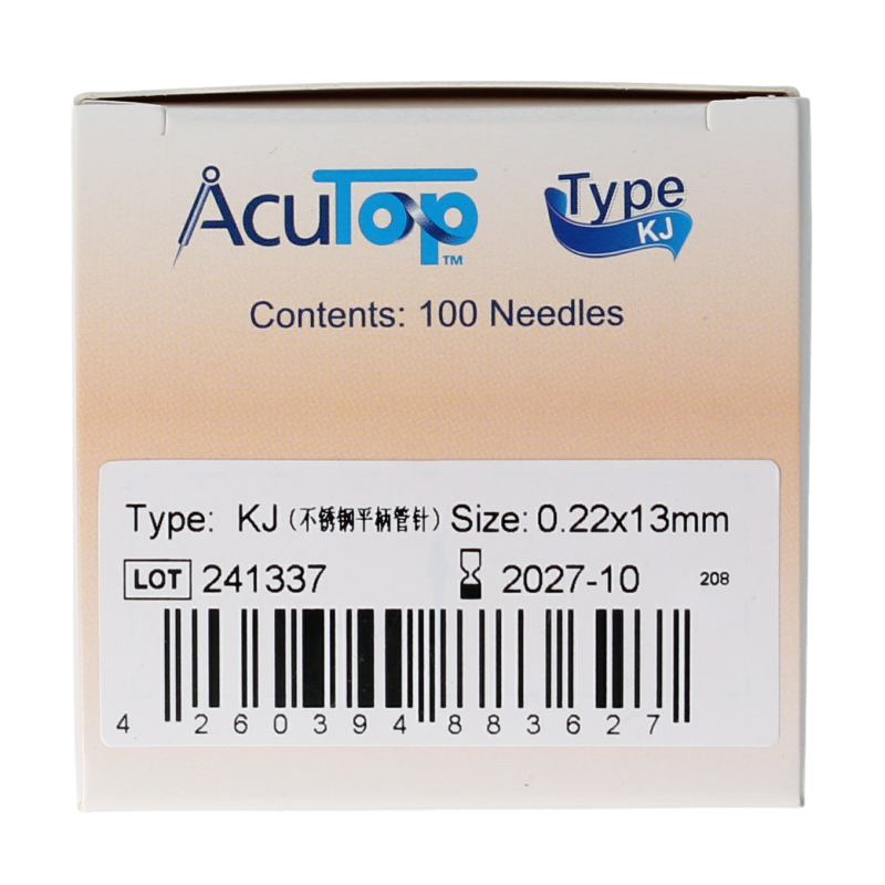 AcuTop KJ-T dry needle naald 0.22 x 13mm 100 Stuks