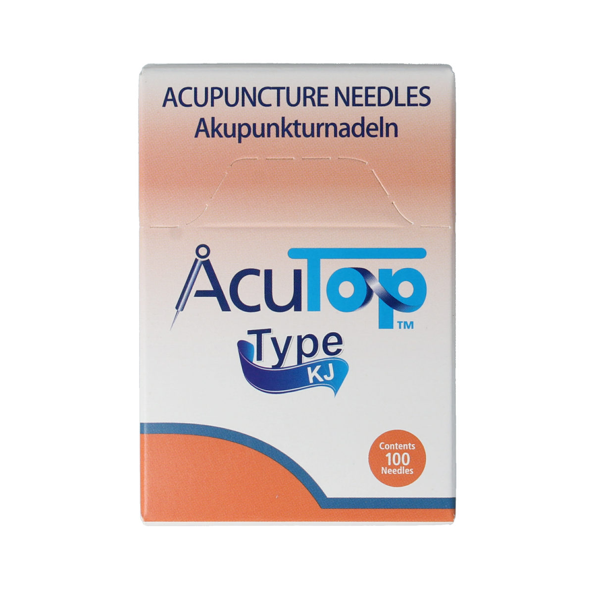 AcuTop KJ-T dry needle lancets, 0.16 x 30mm, pack of 100, thin sterile lancets for blood sampling or testing.
