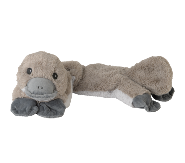 Warmies Hotpak kooky meerkats hot water bottle in a brown ceramic kruik, designed for warmth and comfort.