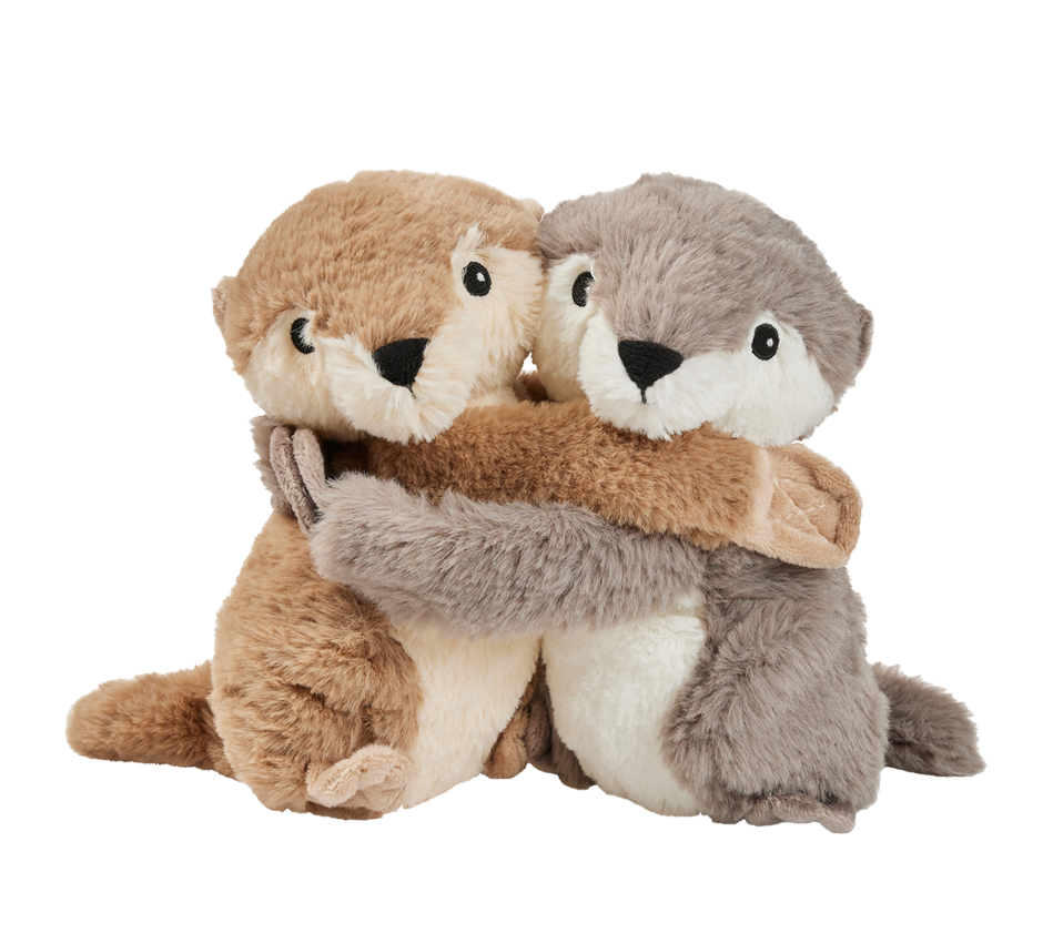 Warmies Knuffelvrienden otter soft plush toy, cozy and cuddly, featuring detailed otter design, perfect for warmth and comfort.