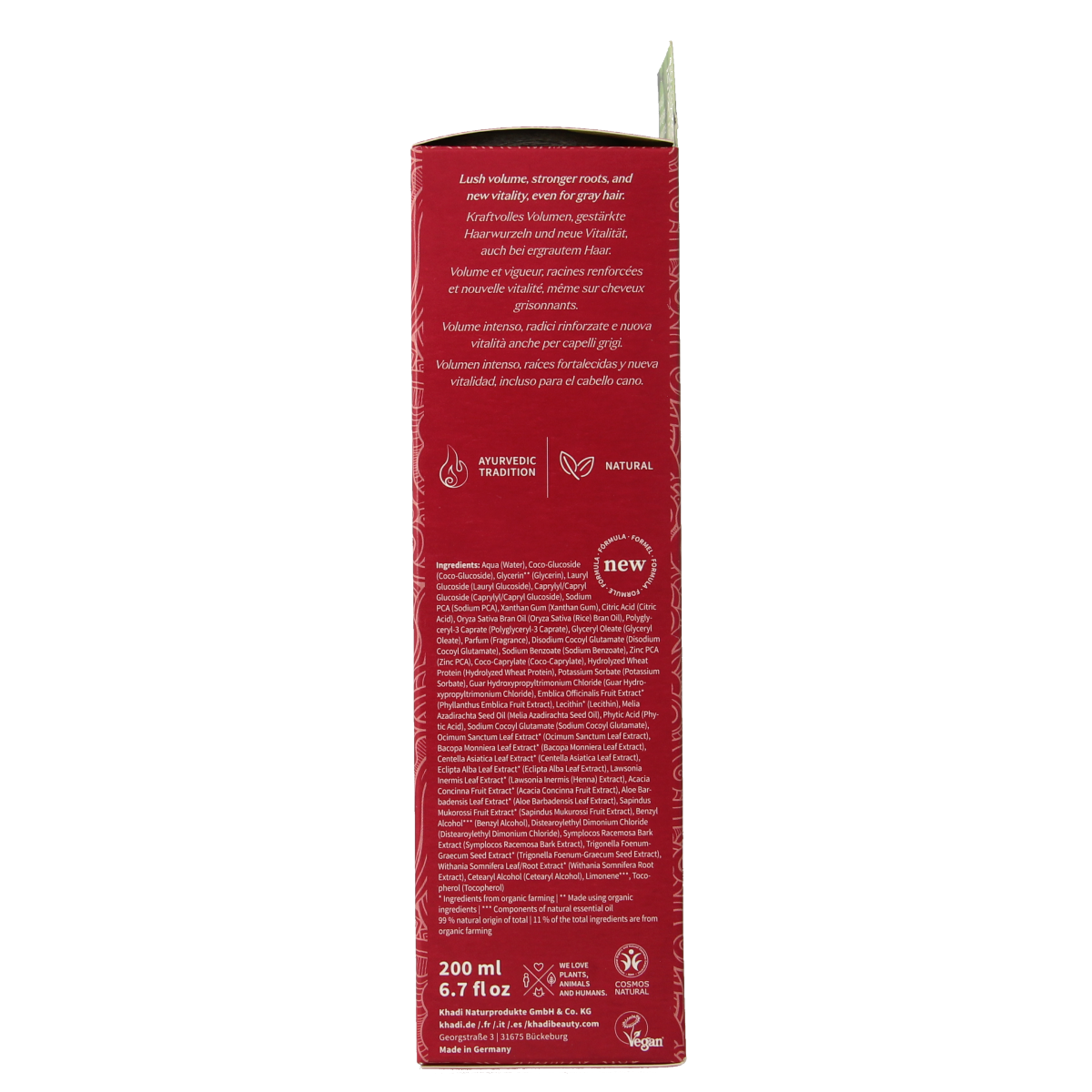 Khadi Shampoo elixer amla volume 200.00 Milliliter