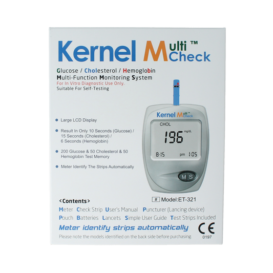 Testjezelf.nu Multicheck 2HB self-test kit with one test strip, used for health screening and testing purposes.