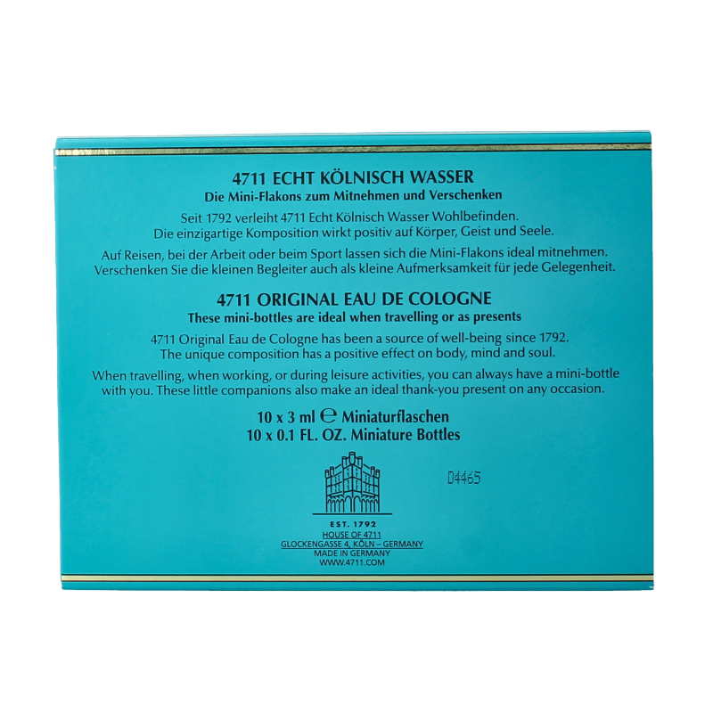 4711 Geuren 30 Milliliter 4711 Eau de cologne party pack 10 x 3ml 30 Milliliter