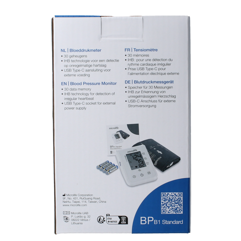Microlife BPB1 Bloeddrukmeter standaard 1 Stuks