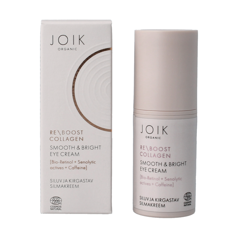 Joik Organics Re-boost collagen eye cream smooth & bright 15 Milliliter