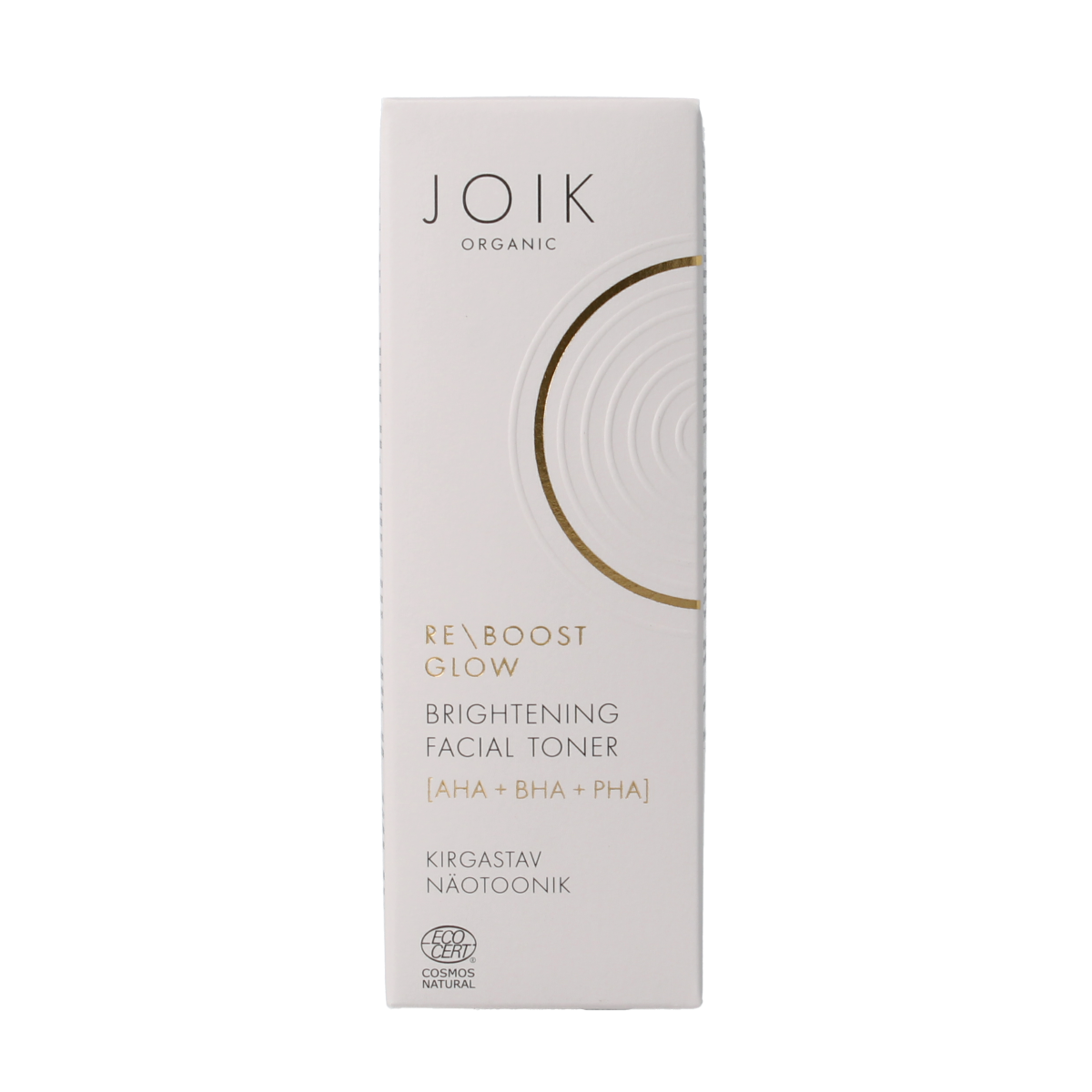 Joik Organics Re-boost glow facial toner in 100ml bottle, natural skincare product for refreshed, radiant skin.