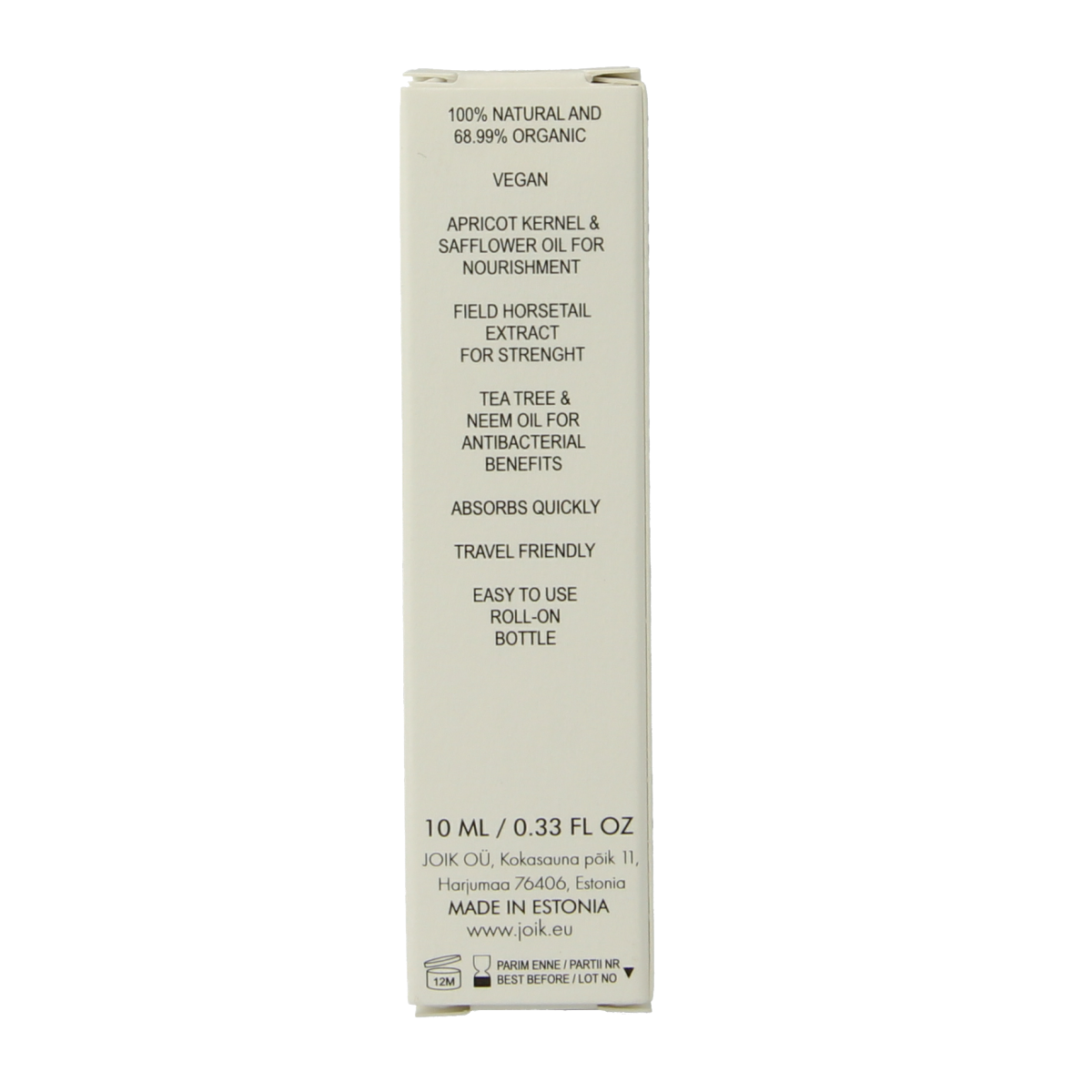 Joik Organics Organic nail & cuticle moisturizing oil 10.00 Milliliter