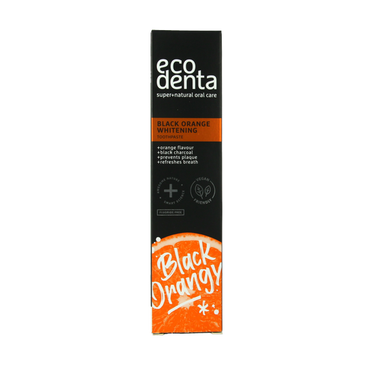 Ecodenta Tandpasta black orange whitening 100 Milliliter