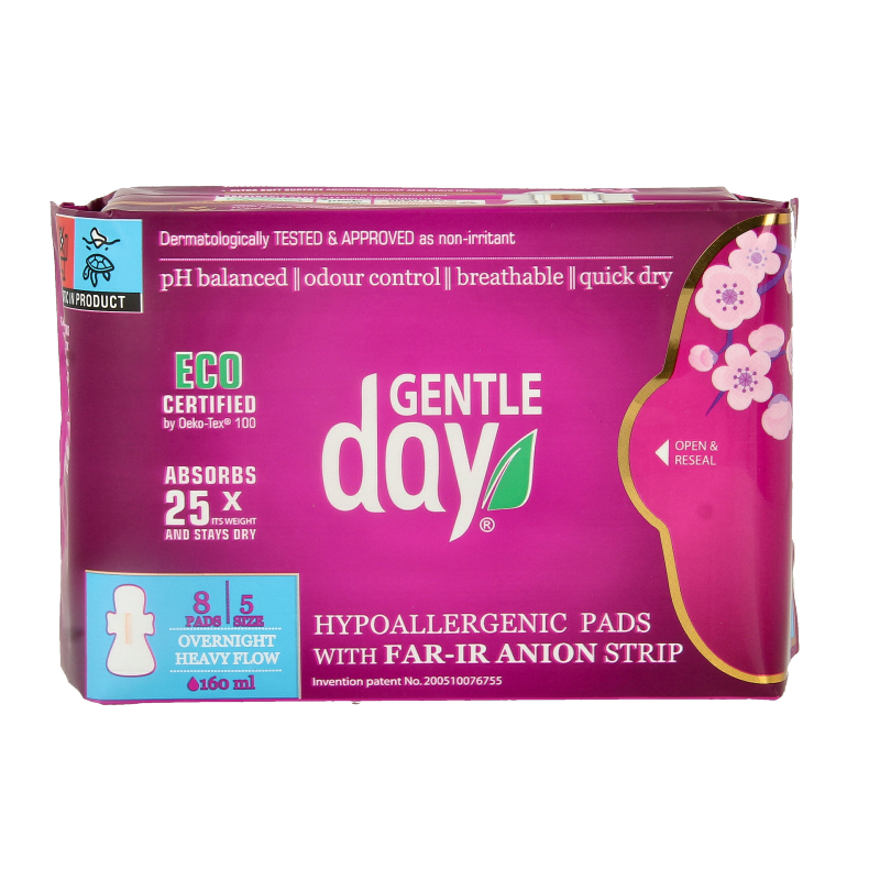 Gentle Day Maandverband nacht 8 Stuks