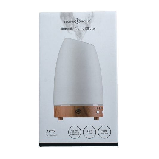 Serene House Astro Wit aroma diffuser with one unit, showcasing sleek design and diffuser nozzle for aromatic essential oils.