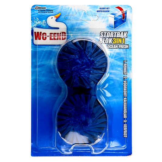 WC Eend Stortbakblok blauw duo 50.00 Gram